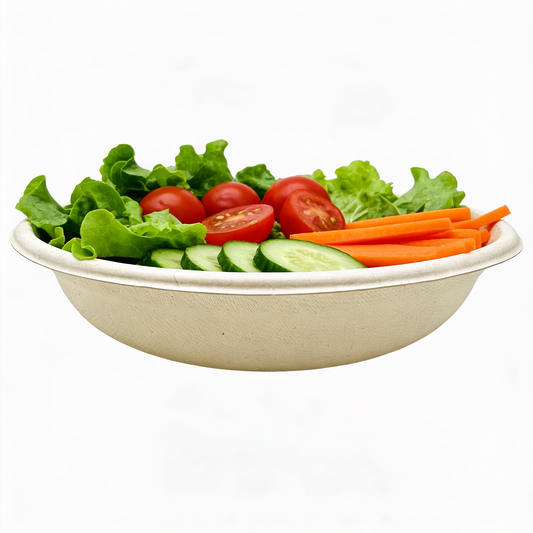 CR24 24OZ Bagasse Bowl Natural, 300/CS